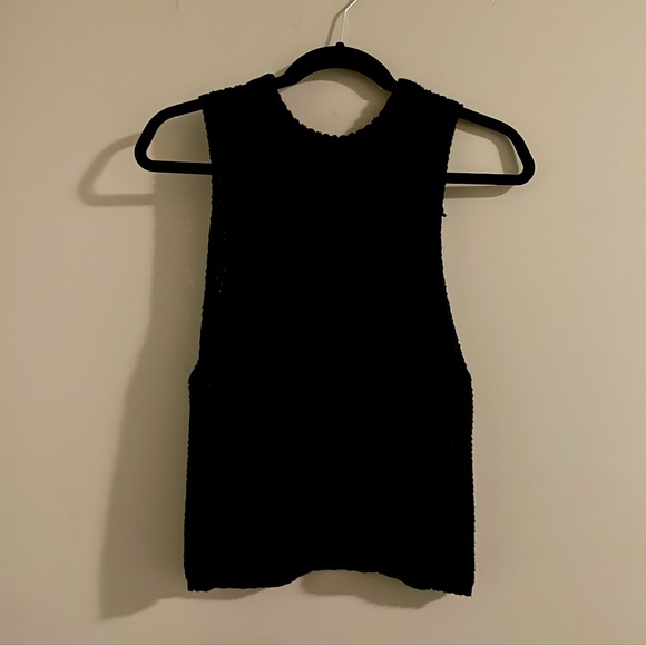 oak and fort black knit tank top - Picture 1 of 2